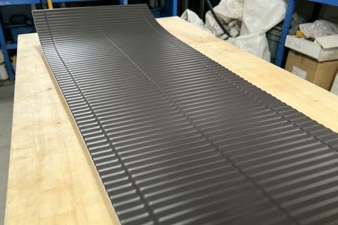 Brick Red Dark Grey Aluminium Drainage Sheet